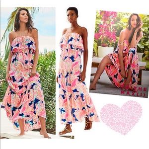 Lilly Pulitzer Caridee Strapless Maxi Dress